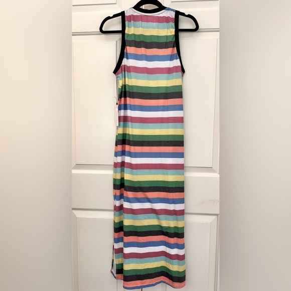 Sol Angeles NWT Sz M “Samba” Colorful Striped Sleeveless Midi Dress - Picture 3 of 4